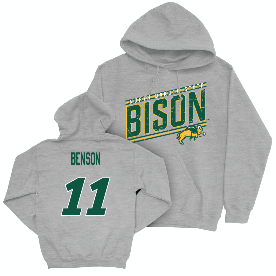 Sport Grey Football Vintage Hoodie  - Oscar Benson