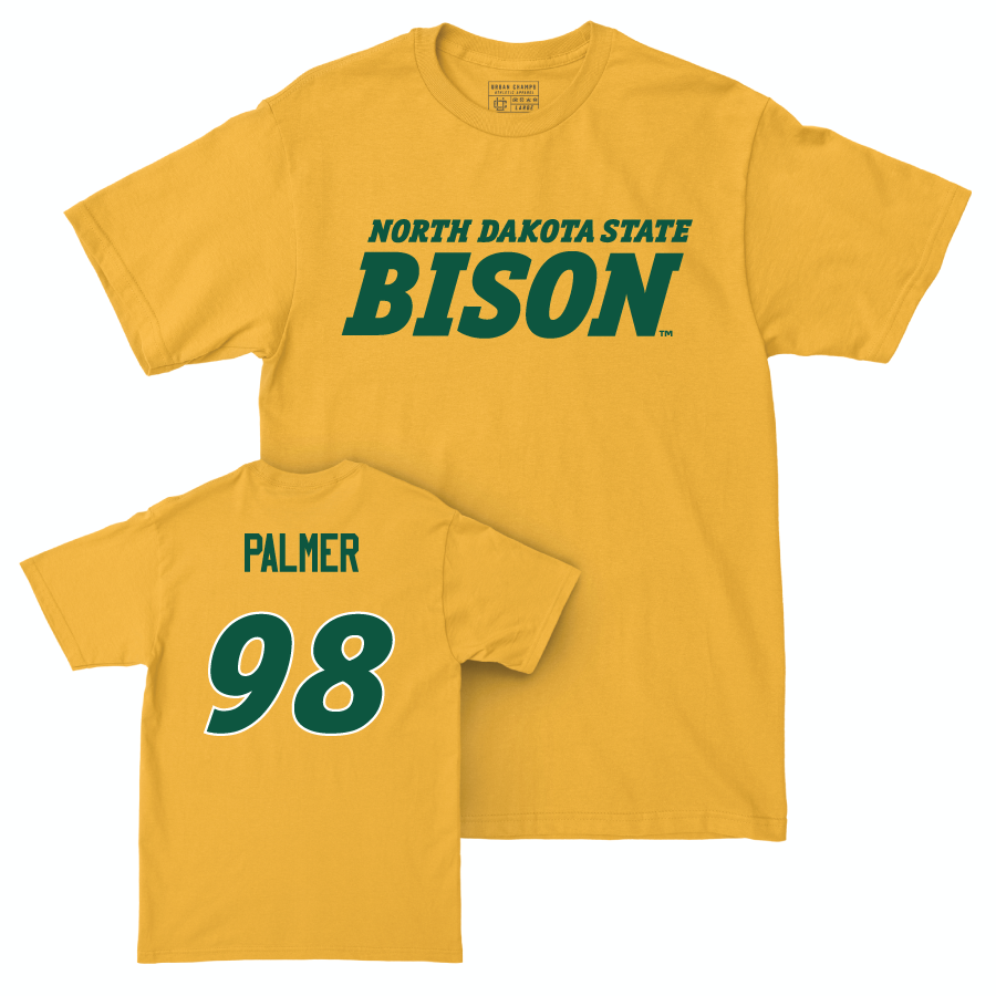 Gold Football Bison Tee   - Brennan Palmer