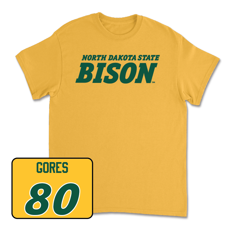 Gold Football Bison Tee